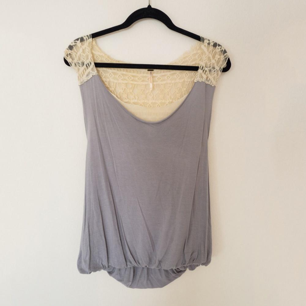 Free People Harlow Lace Back Top